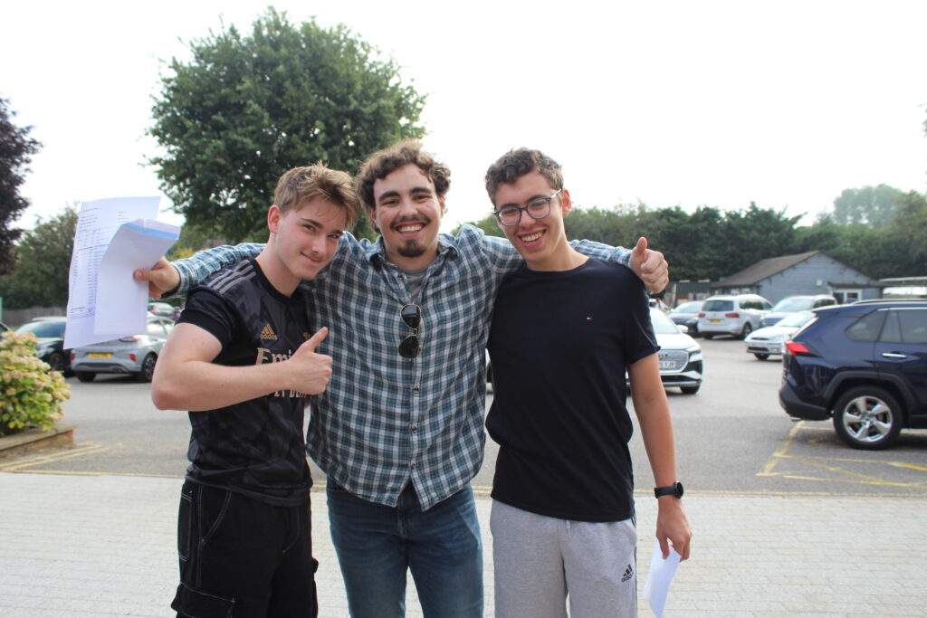 A level results day at The Marlborough Science Academy