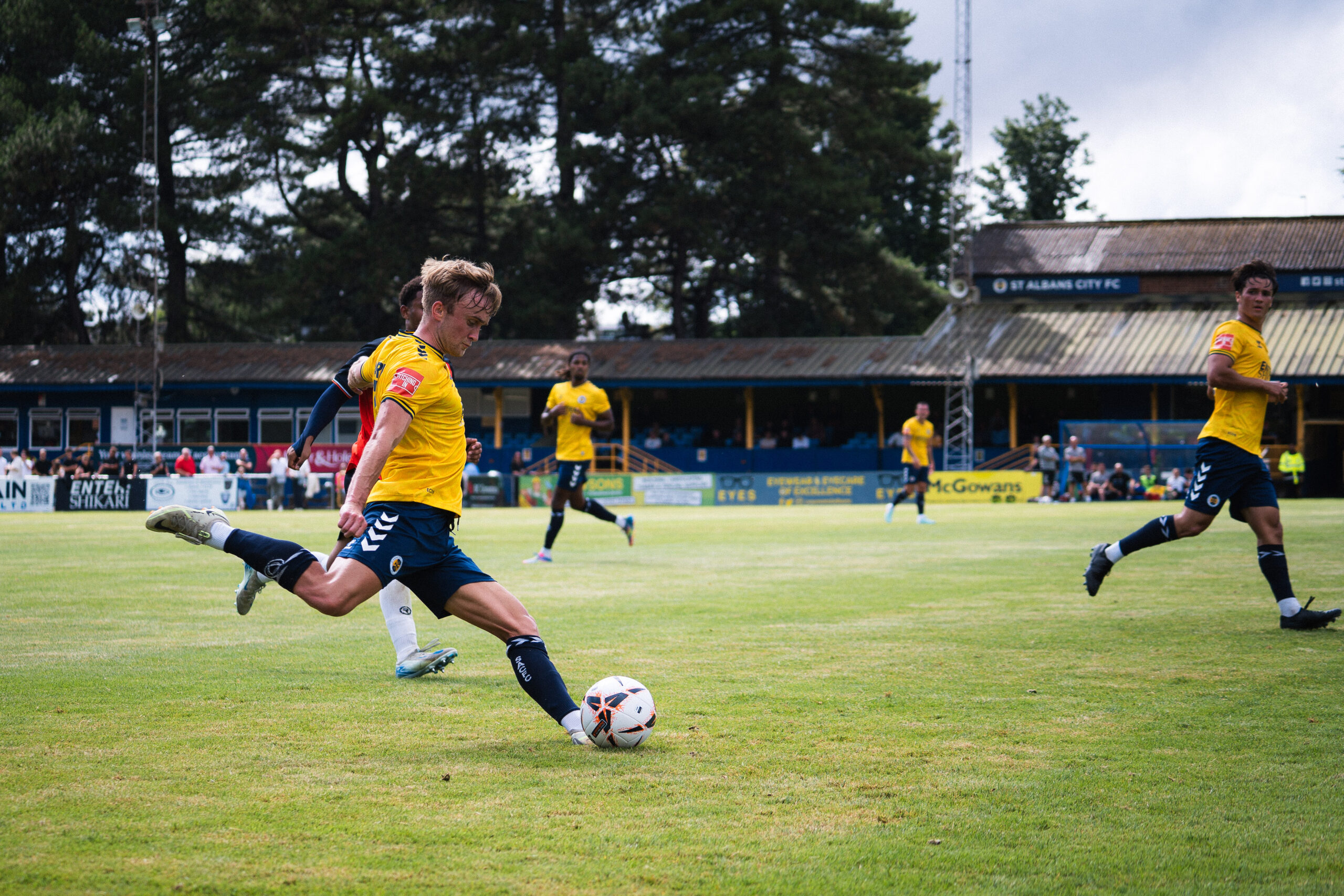 City in action against Luton U21s. Photo: Joe Campbell