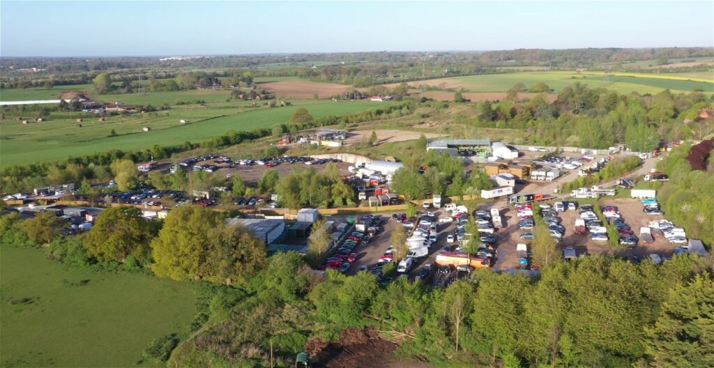 Drone footage of the former Butterfly World site.