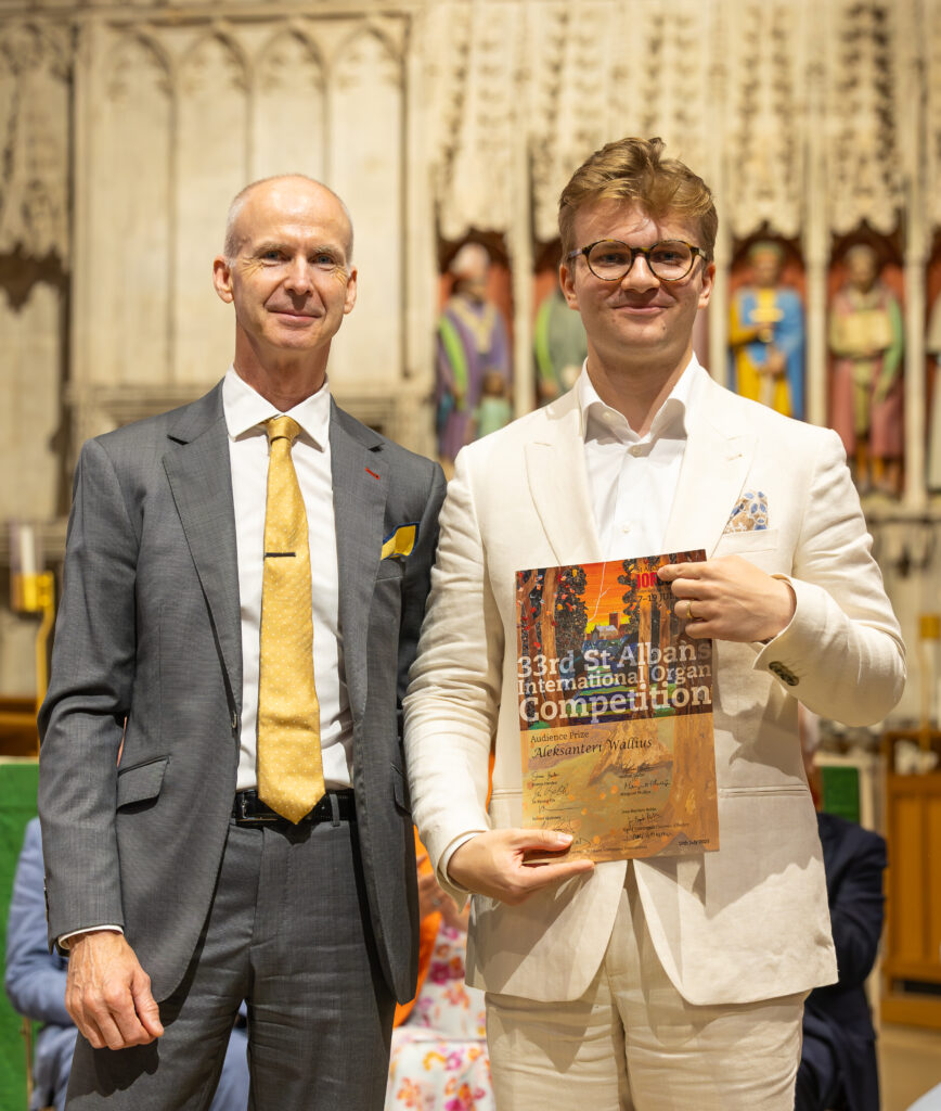 The Audience Prize was sponsored by Andrei Lussmann and presented by James Storey, Operations Manager at Lussmanns. It was awarded to Aleksanteri Wallius.