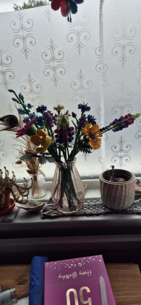 Marianne Burrows' Lego flowers
