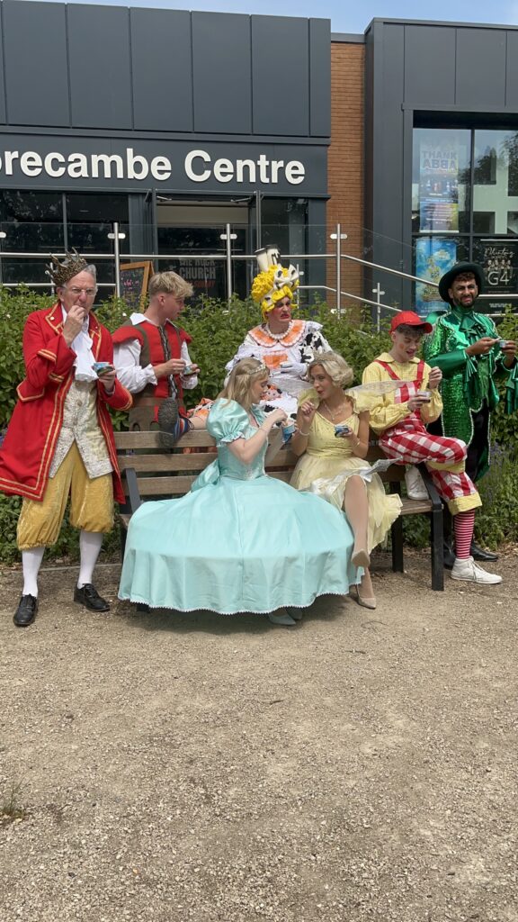 The stars of this year's Harpenden panto - Jack and the Beanstalk.