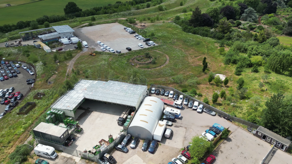 Drone footage of the former Butterfly World site.