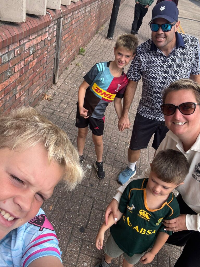 Ryan Pring, Mandy and their sons