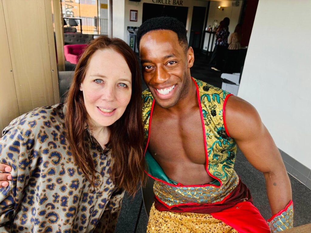 Jamal Kane Crawford plays the genie.