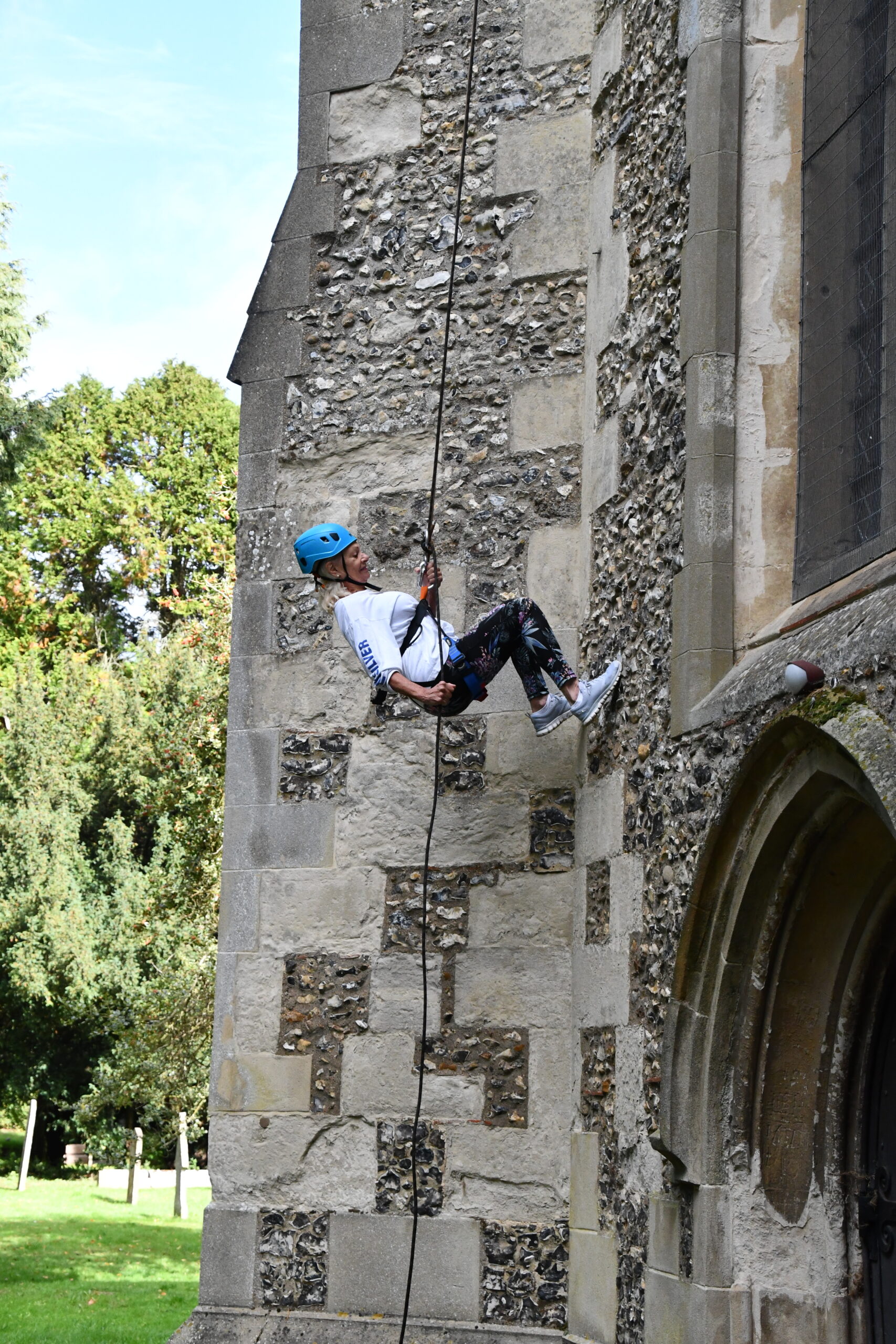 Spotlight on Africa organised a charity abseil down St Nicholas' Church in Harpenden.