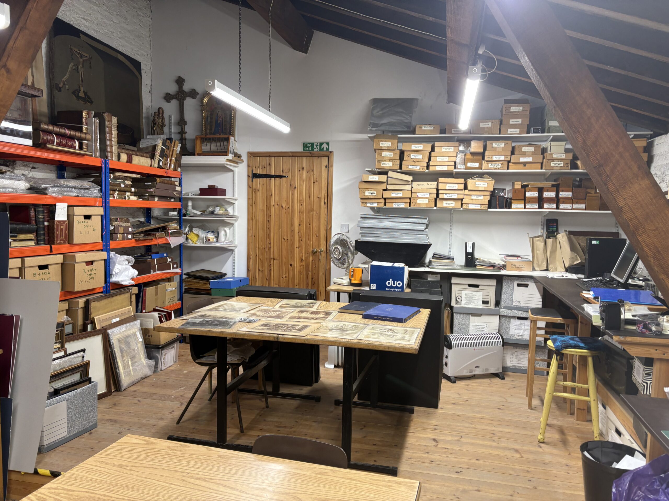 The Muniment Room houses the archives of St Albans Cathedral.