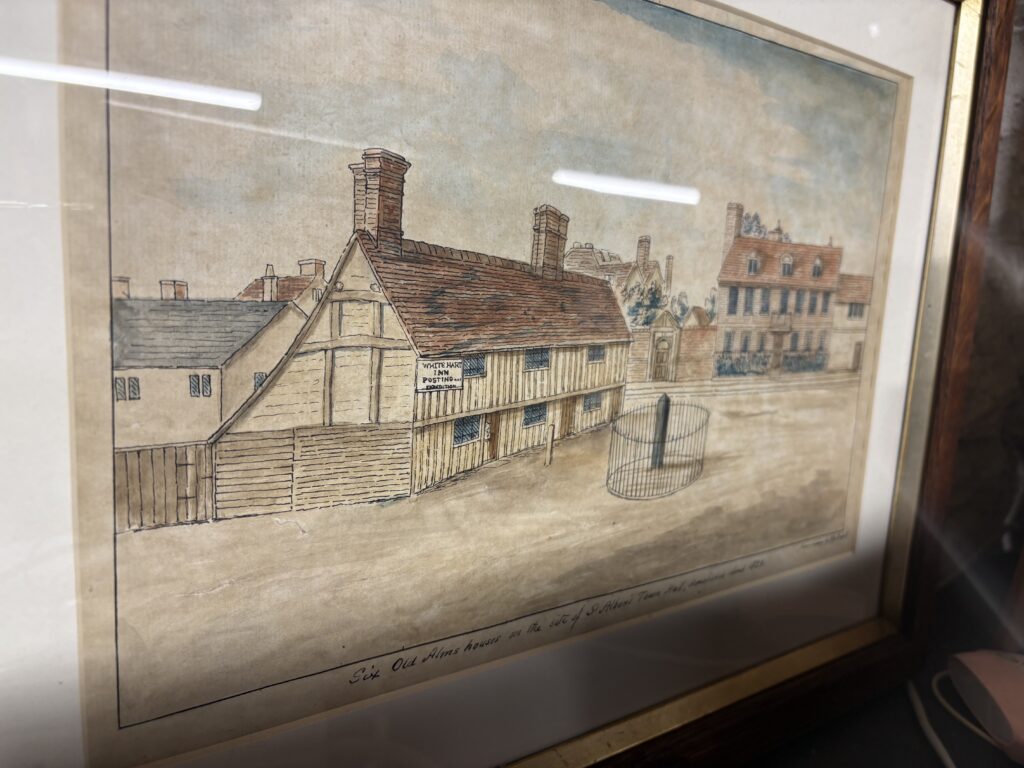 This old painting can be found in the Cathedral archives.