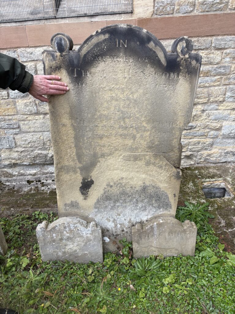 The graves of the Handscombe family.
