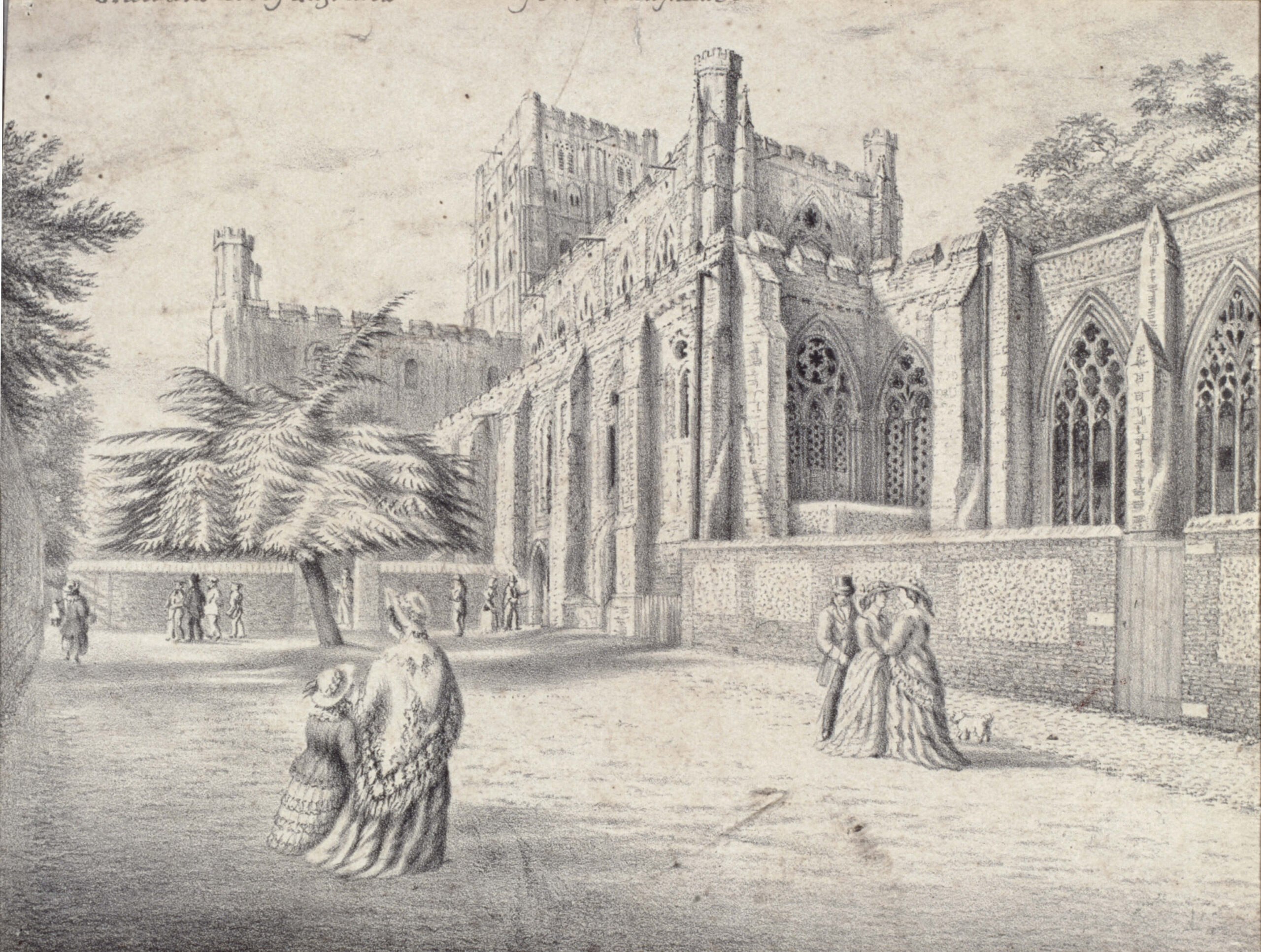J H Buckingham - "St Albans Abbey", 1853. Copyright: St Albans Museums