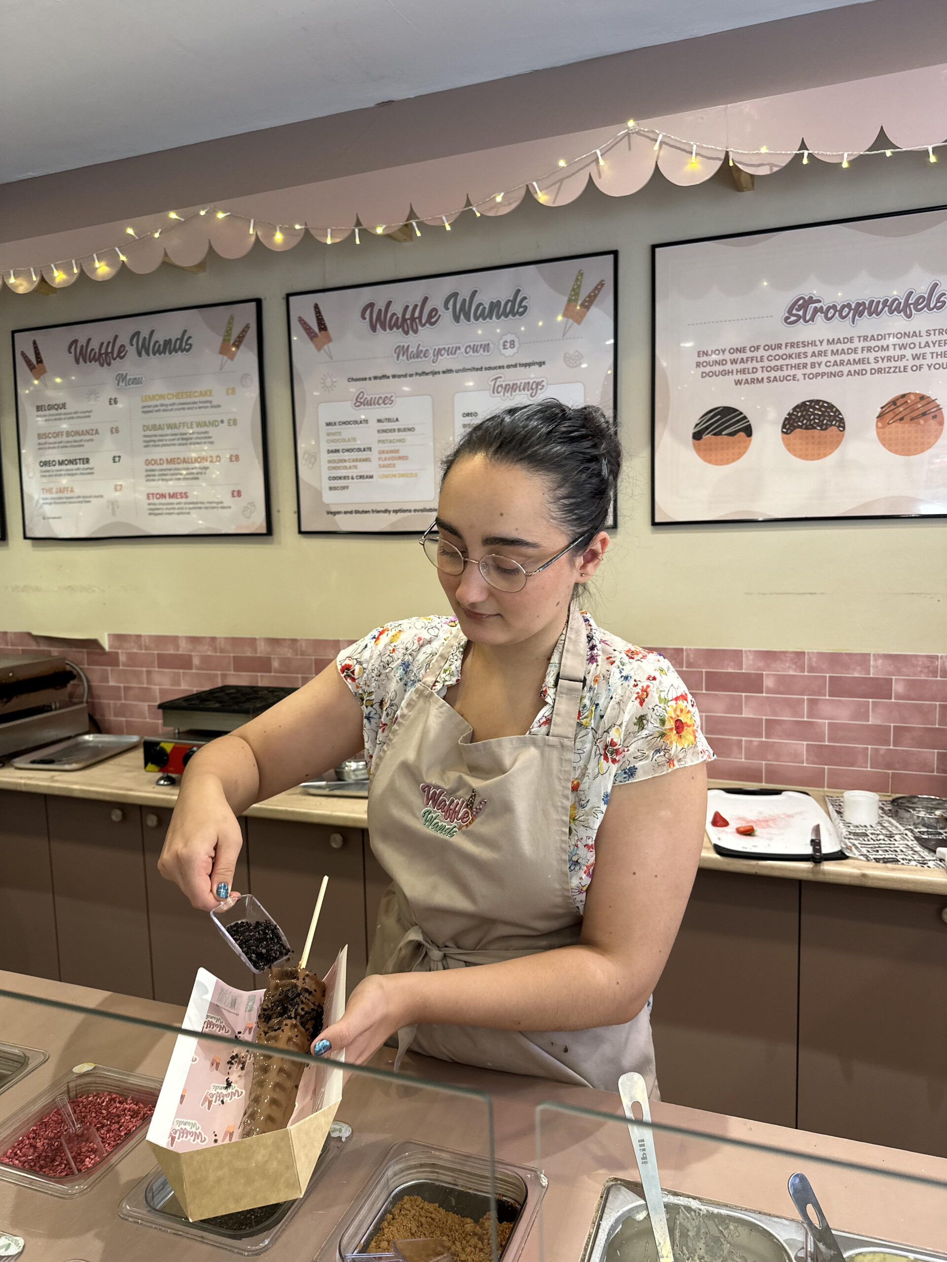 Adriana Dujkova, supervisor at Waffle Wands in The Maltings Shopping Centre.