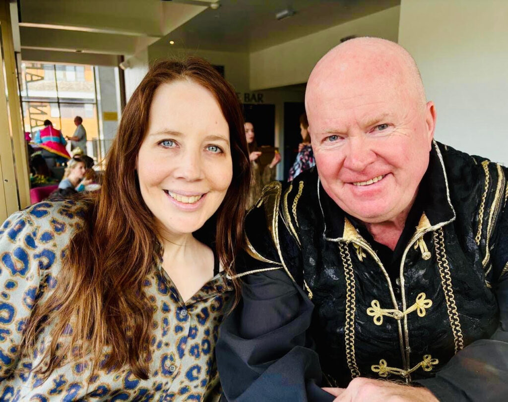 Laura Bill with EastEnders star Steve McFadden