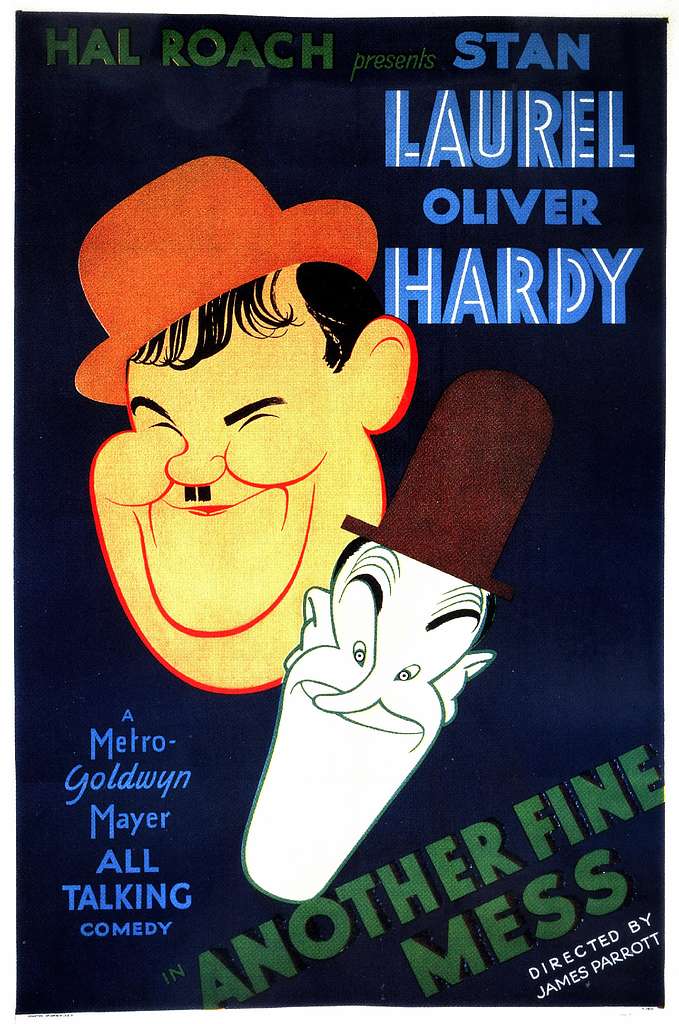 Poster for Laurel and Hardy in Another Fine Mess. 1930.
