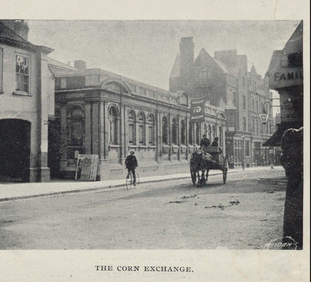St Albans Corn Exchange before being converted into shops. Photo: St Albans Museums