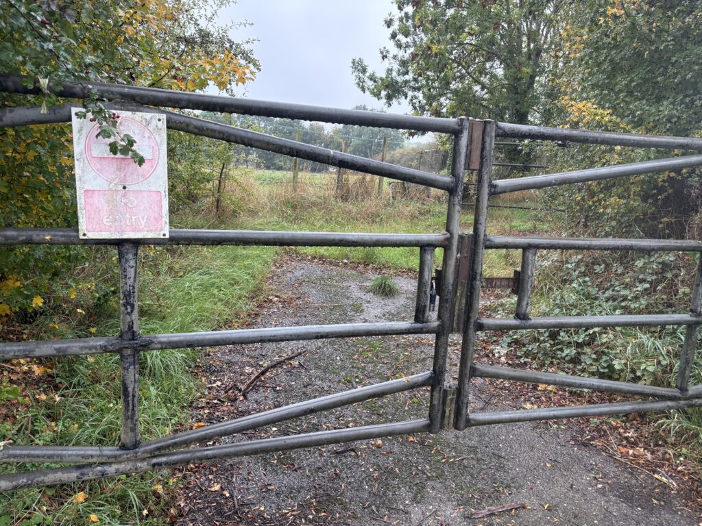 The proposed entrance to The Green Man site.