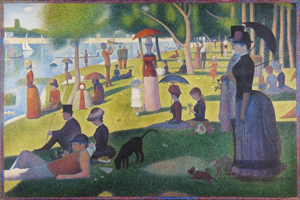 George Seurat's 'Sunday Afternoon on the Island of La Grande Jatte'.