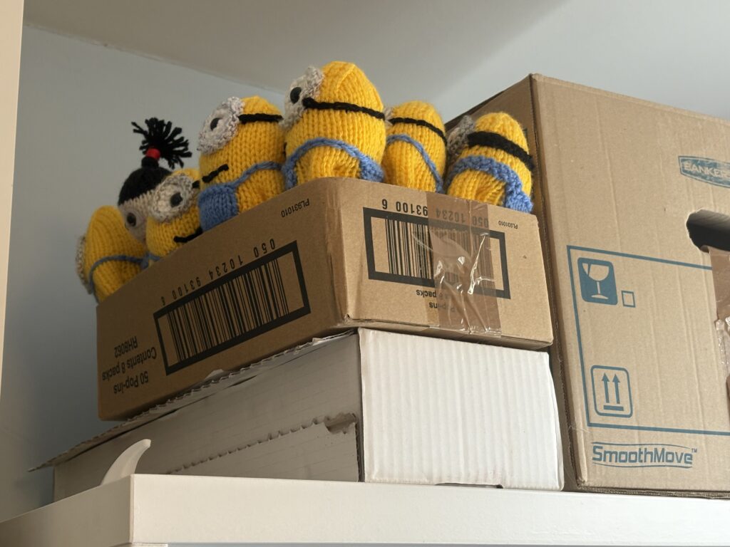 Postbox toppers at Candy Stuart's house.