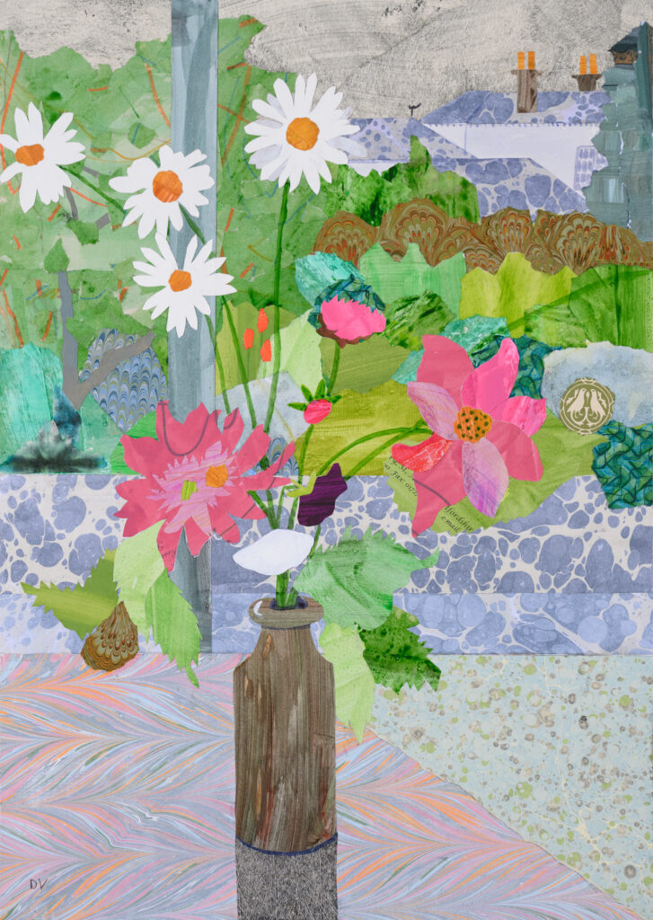 The Barn, Serge Hill, collage 24x17”, 61x43cm