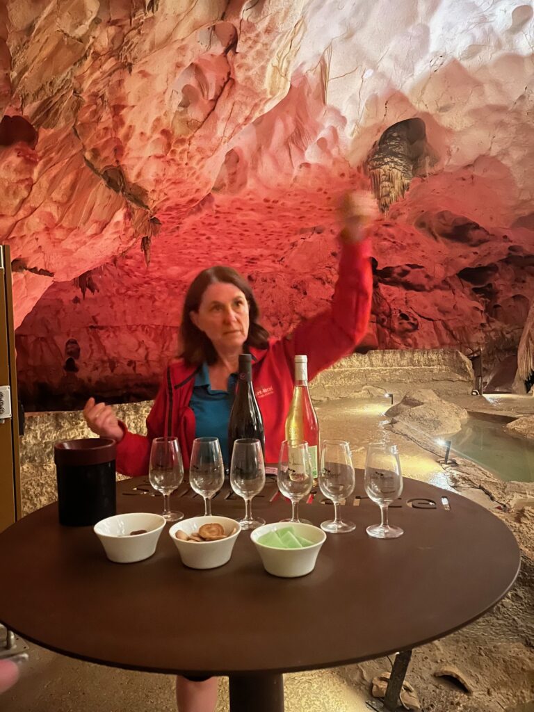 Wine tasting in Grotte Saint Marcel
