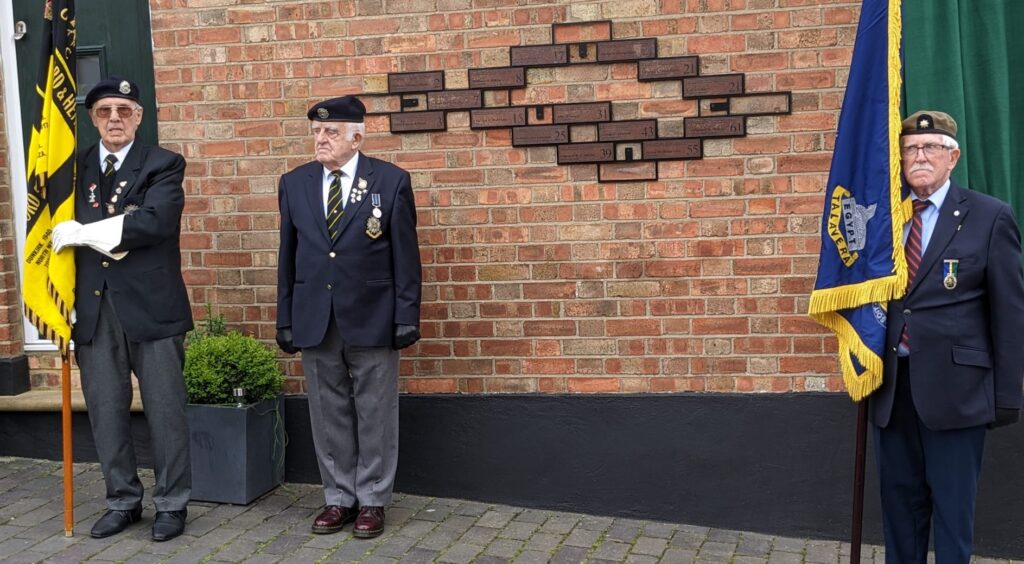 The unveiling of the King’s Road memorial in 2023.
