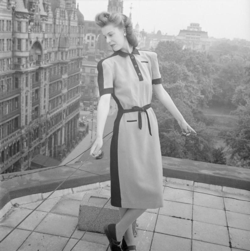 Utility dress. UK Ministry of Information.