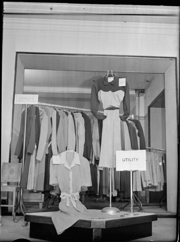 Utility shop display. UK Ministry of Information.