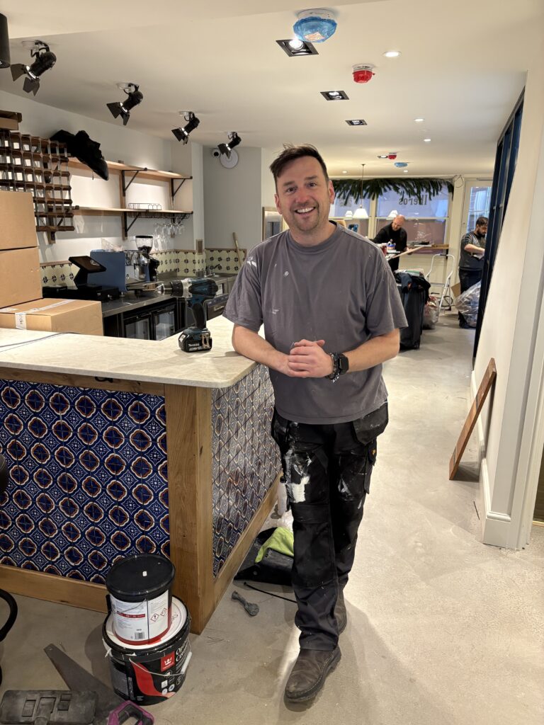 Sean Hughes prepares to open Iberos.