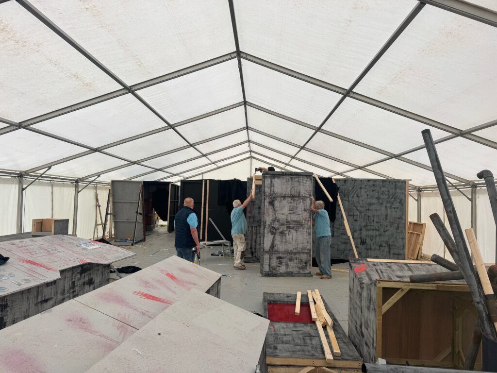 Volunteers have cleared the site of the Halloween Haunt Fest.