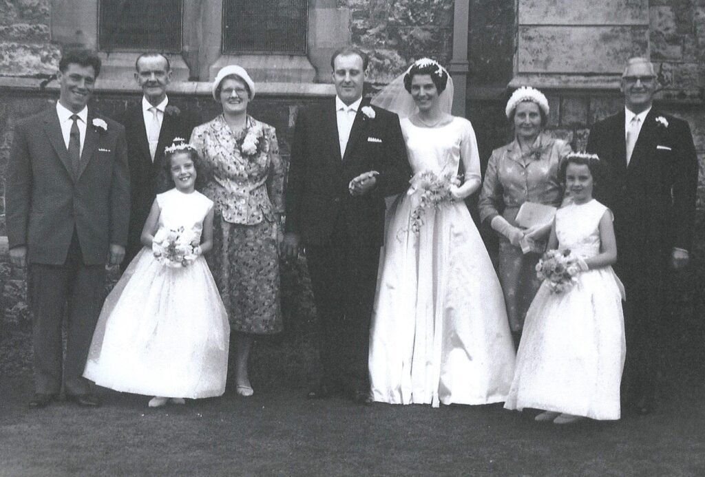 Peter’s wedding - Alice is to his right