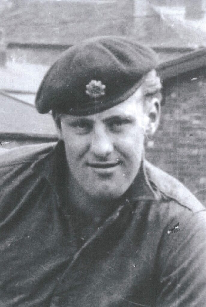Peter while completing his National Service in the British Army.