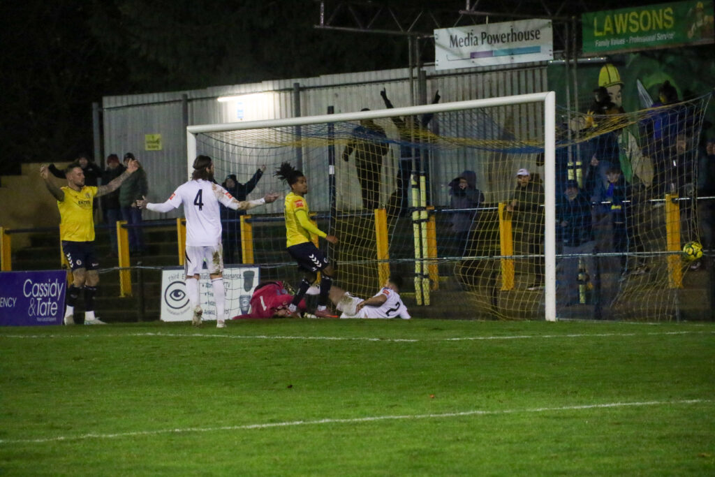 SACFC v Burgess Hill. Photo: Jim Standen