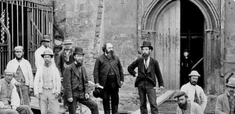 John Chapple at the West End of the Cathedral.