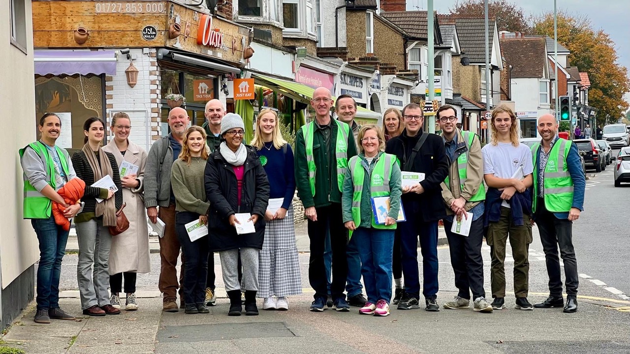 St Albans Green Party councillors and supporters