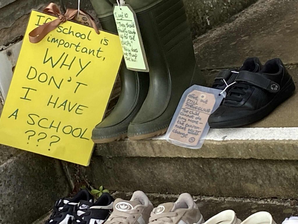The Every Pair Tells A Story campaign reached County Hall this week.