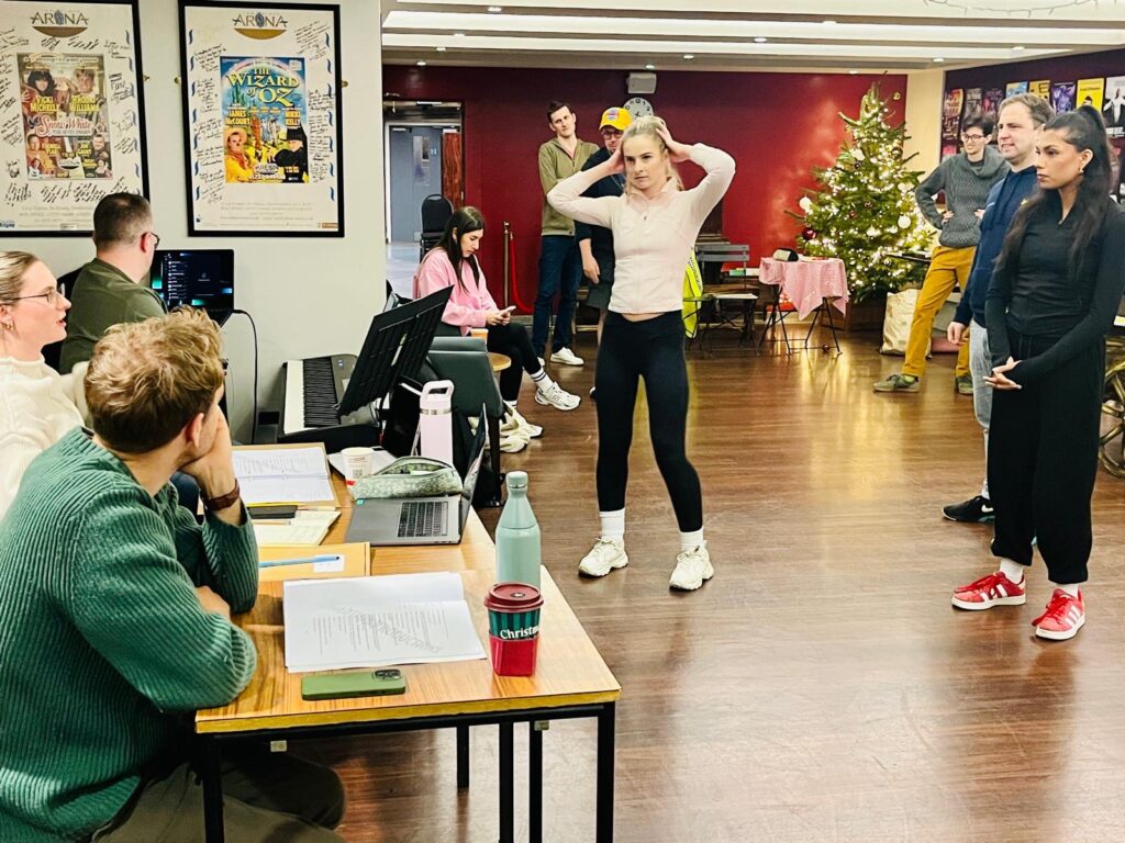 Aladdin dress rehearsals at the Alban Arena
