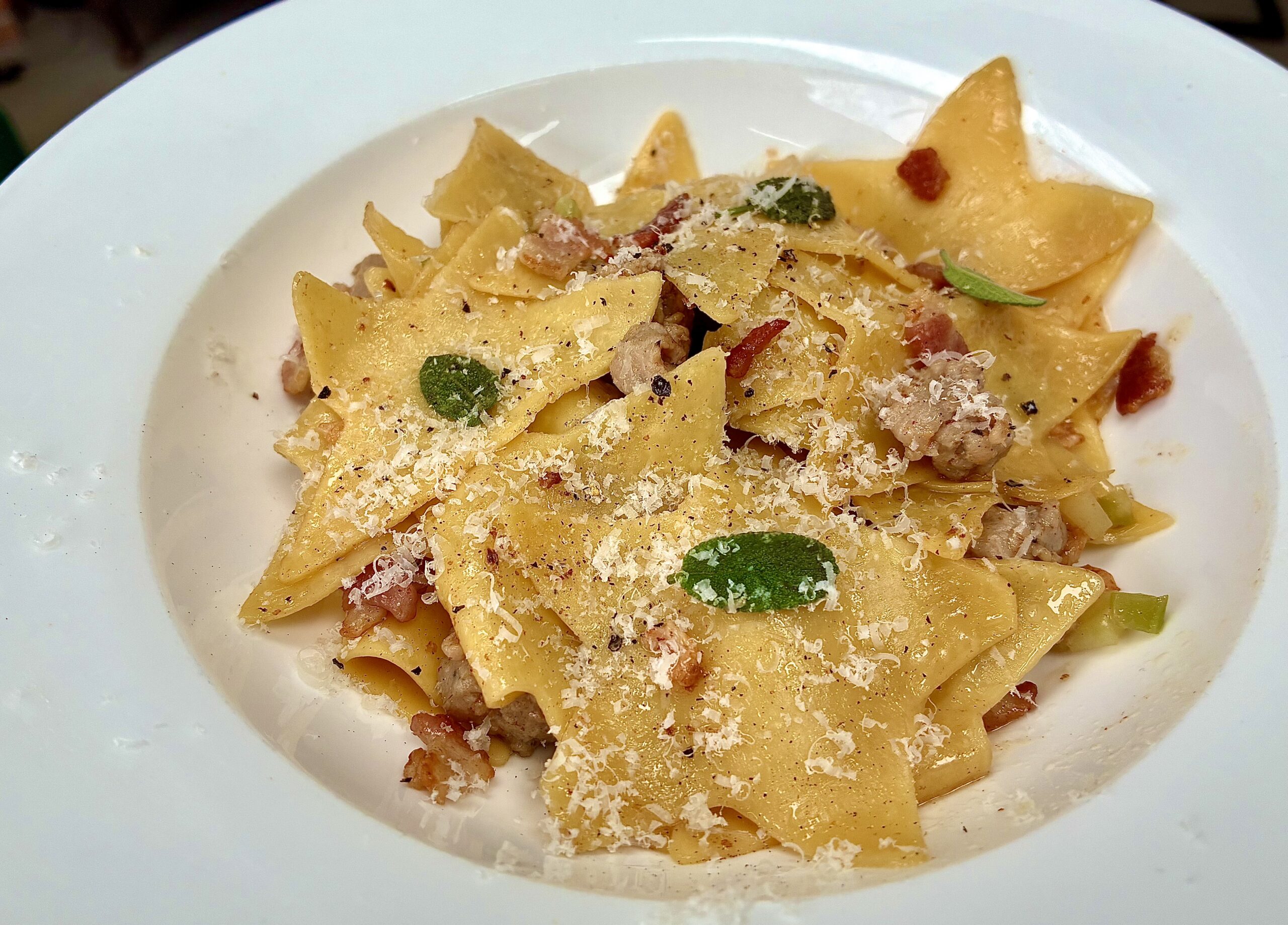 Christmas star pasta