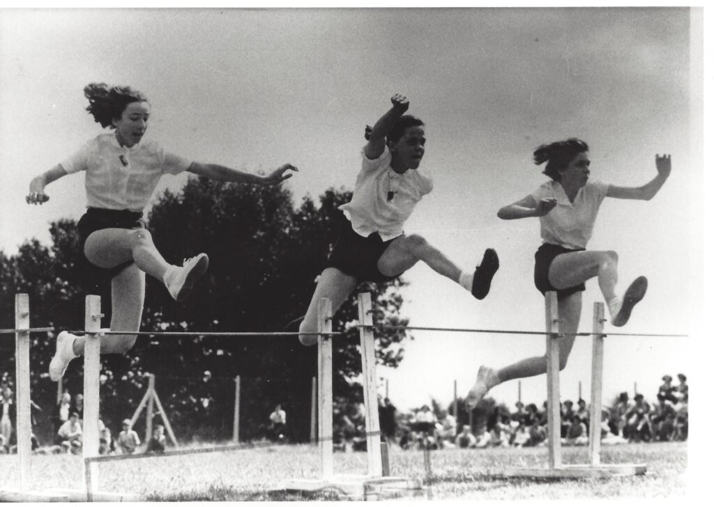 School sports in the 1960s.