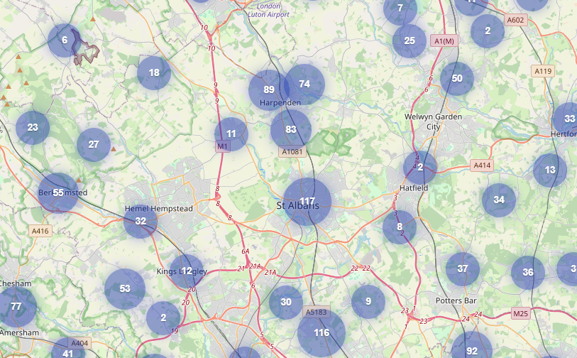 Map by OpenStreetMap contributors. Contains HM Land Registry data © Crown copyright and database right 2025. Produced by Tax Policy Associates.