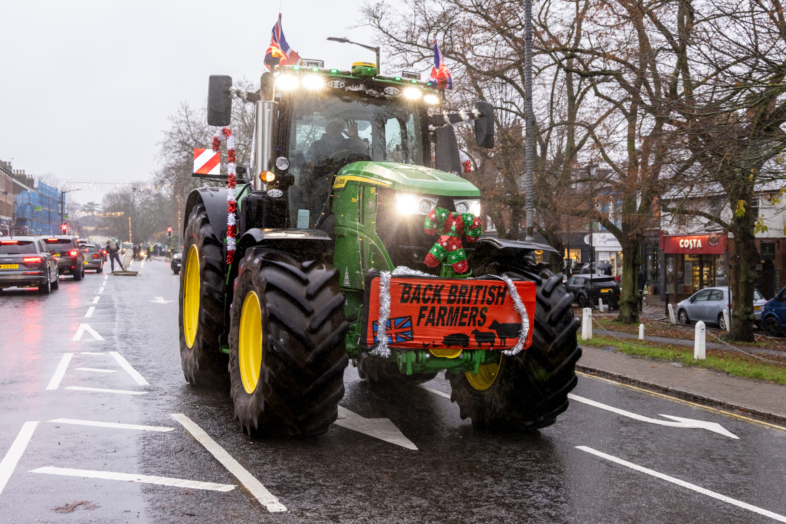 St Albans farmers Christmas charity tractor run. Photo: Steve Collins
