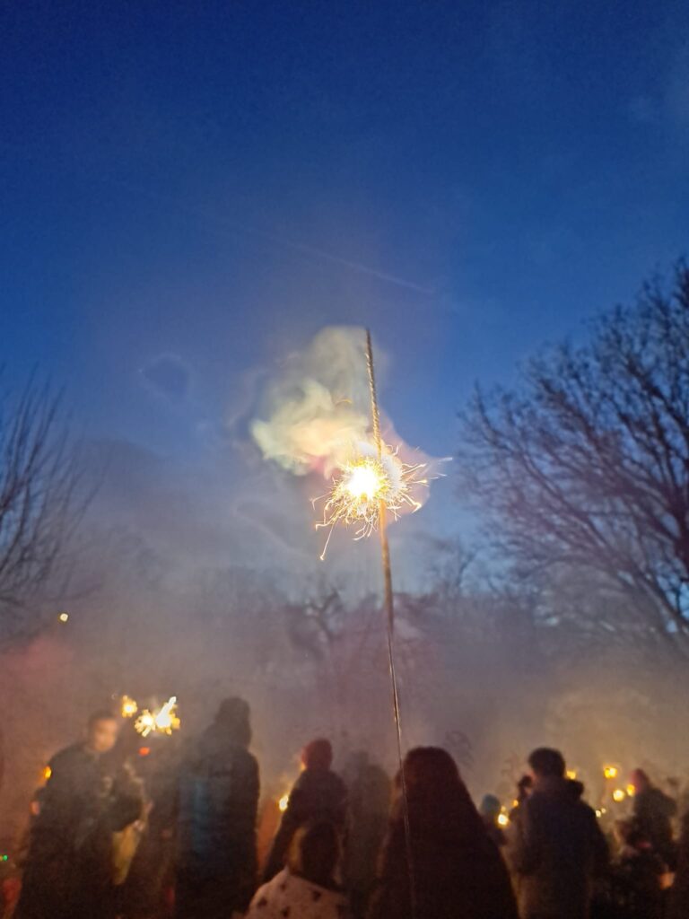 Wassailing at Highfield Park. Credit: Alex Huzzey