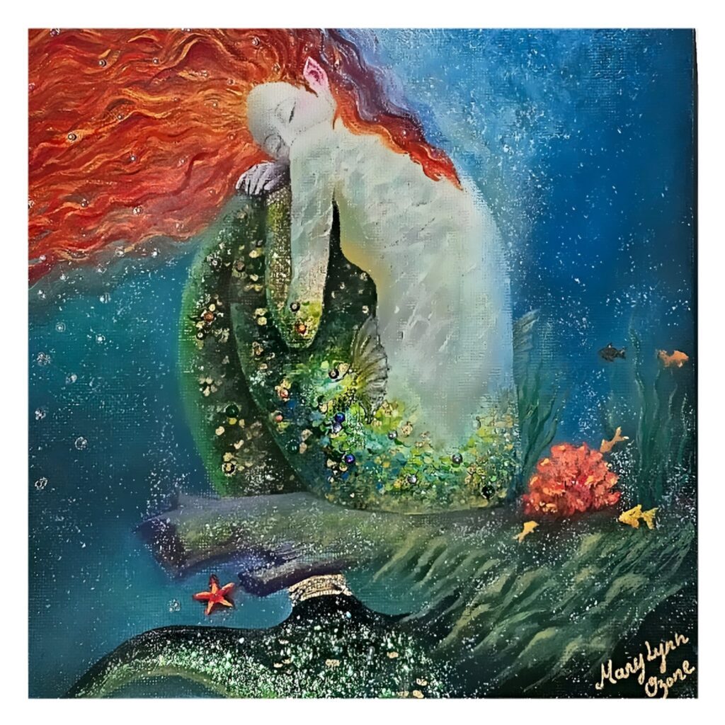 Marylynn Ozone's mermaid painting.