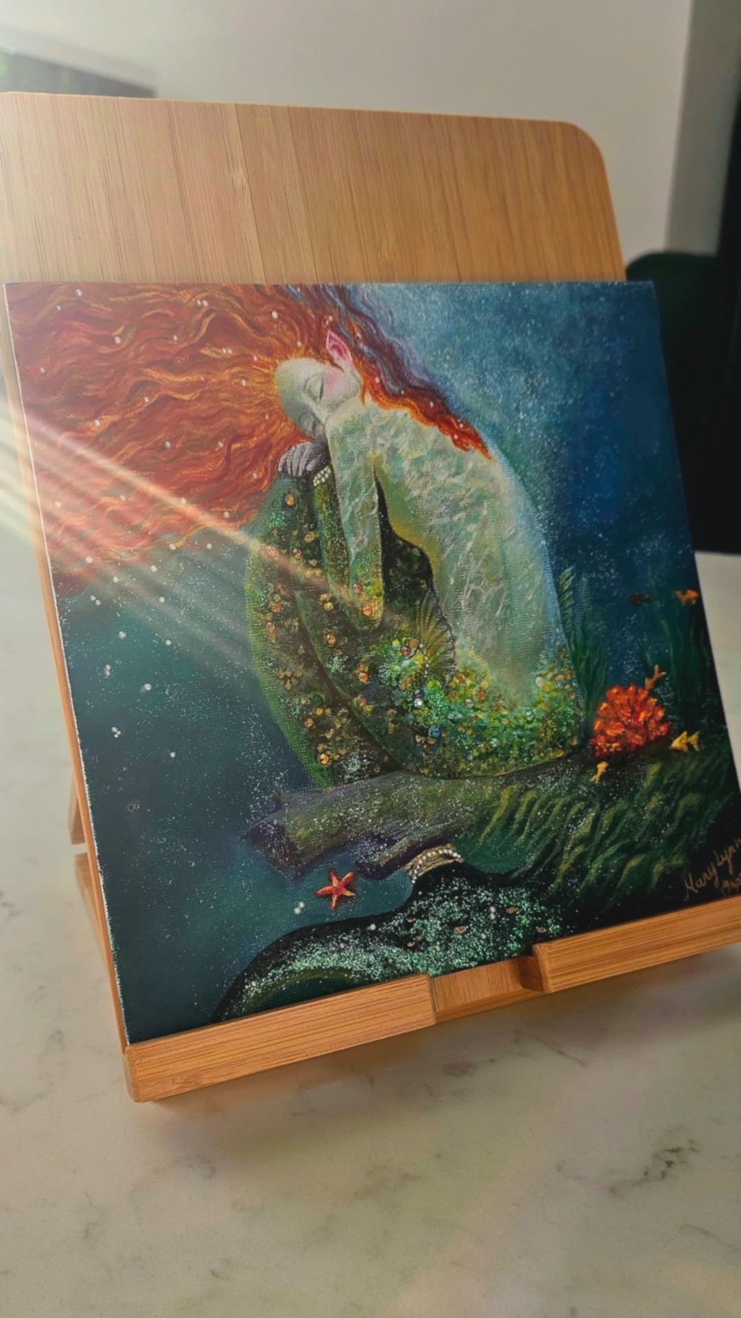 Marylynn Ozone's mermaid painting.