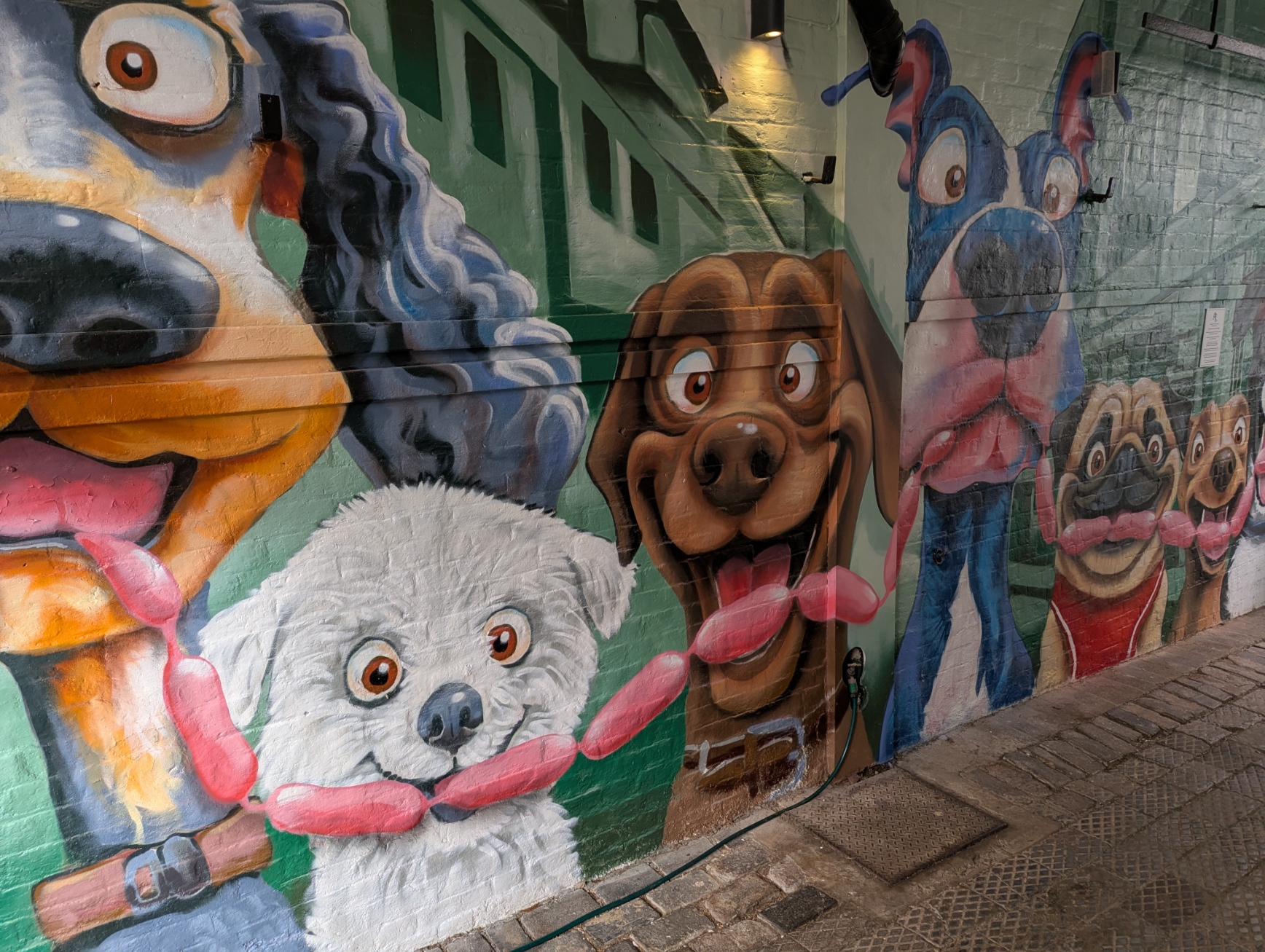 The George Street Canteen mural.
