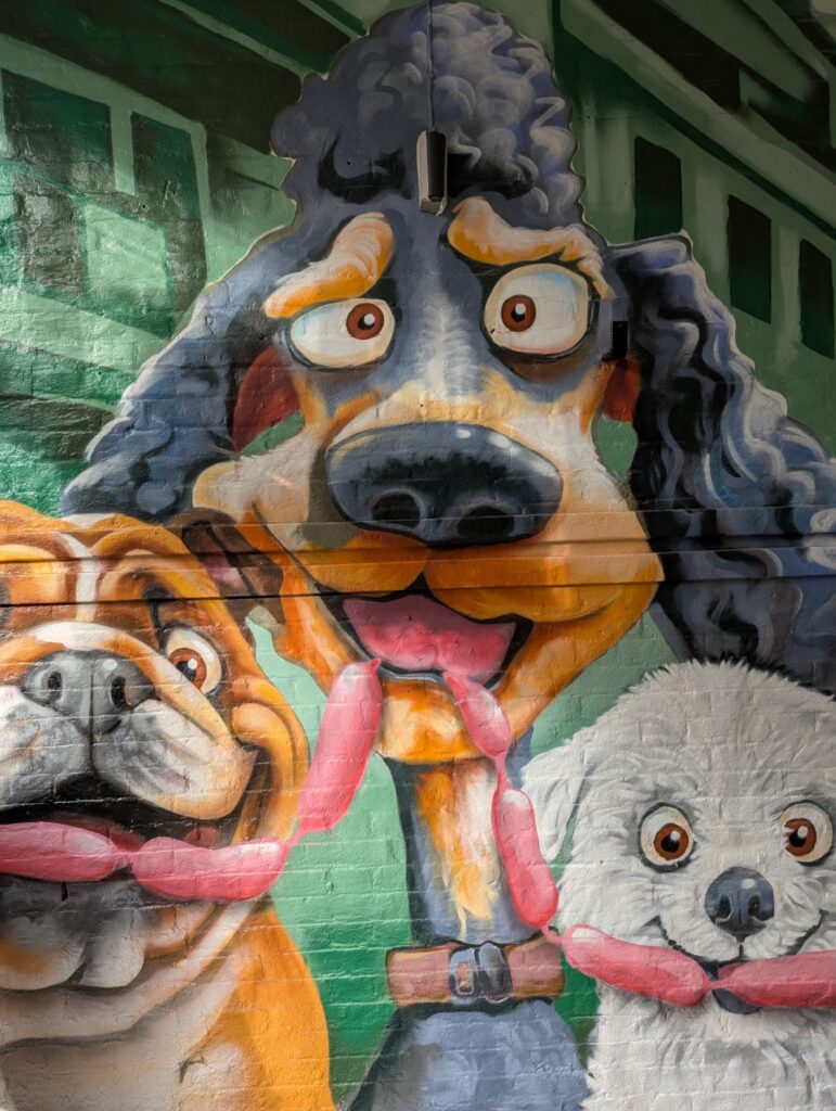 The George Street Canteen mural.