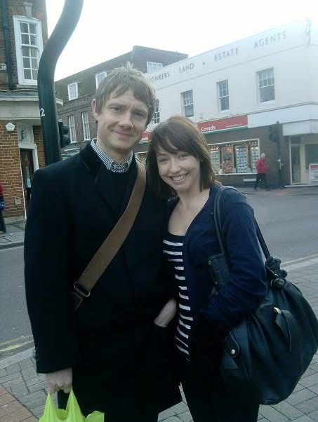 Kerry with Martin Freeman