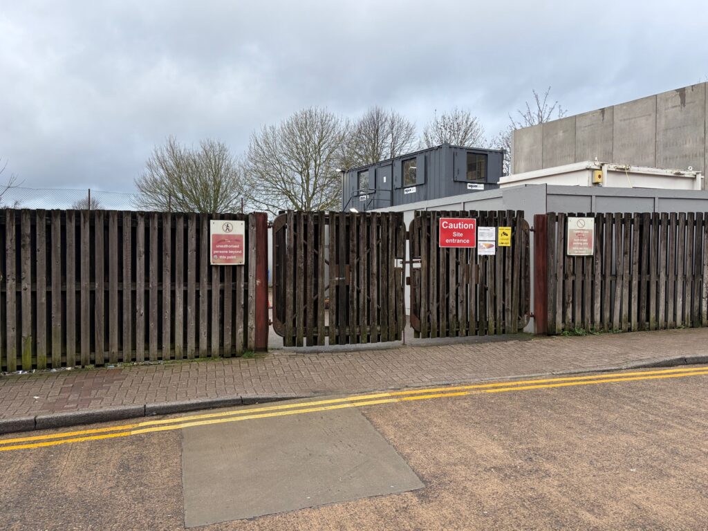 The former market depot site.