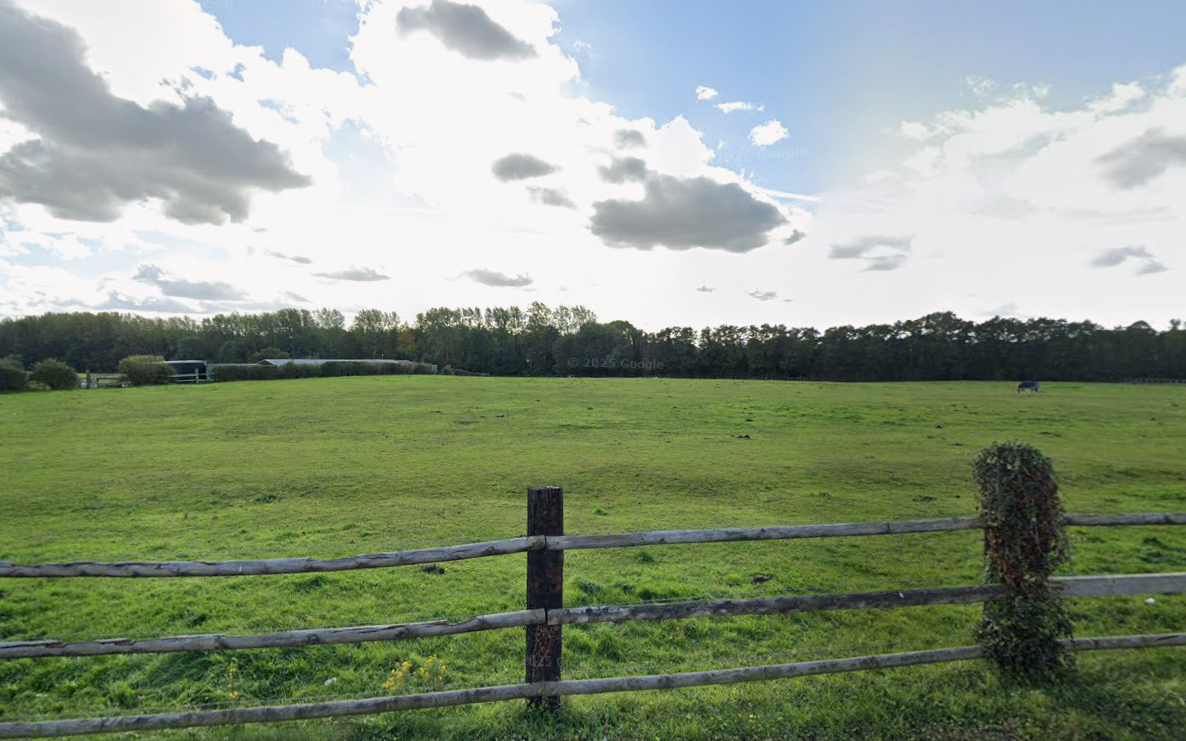 Land in Colney Heath facing development plans. Photo: Google Maps