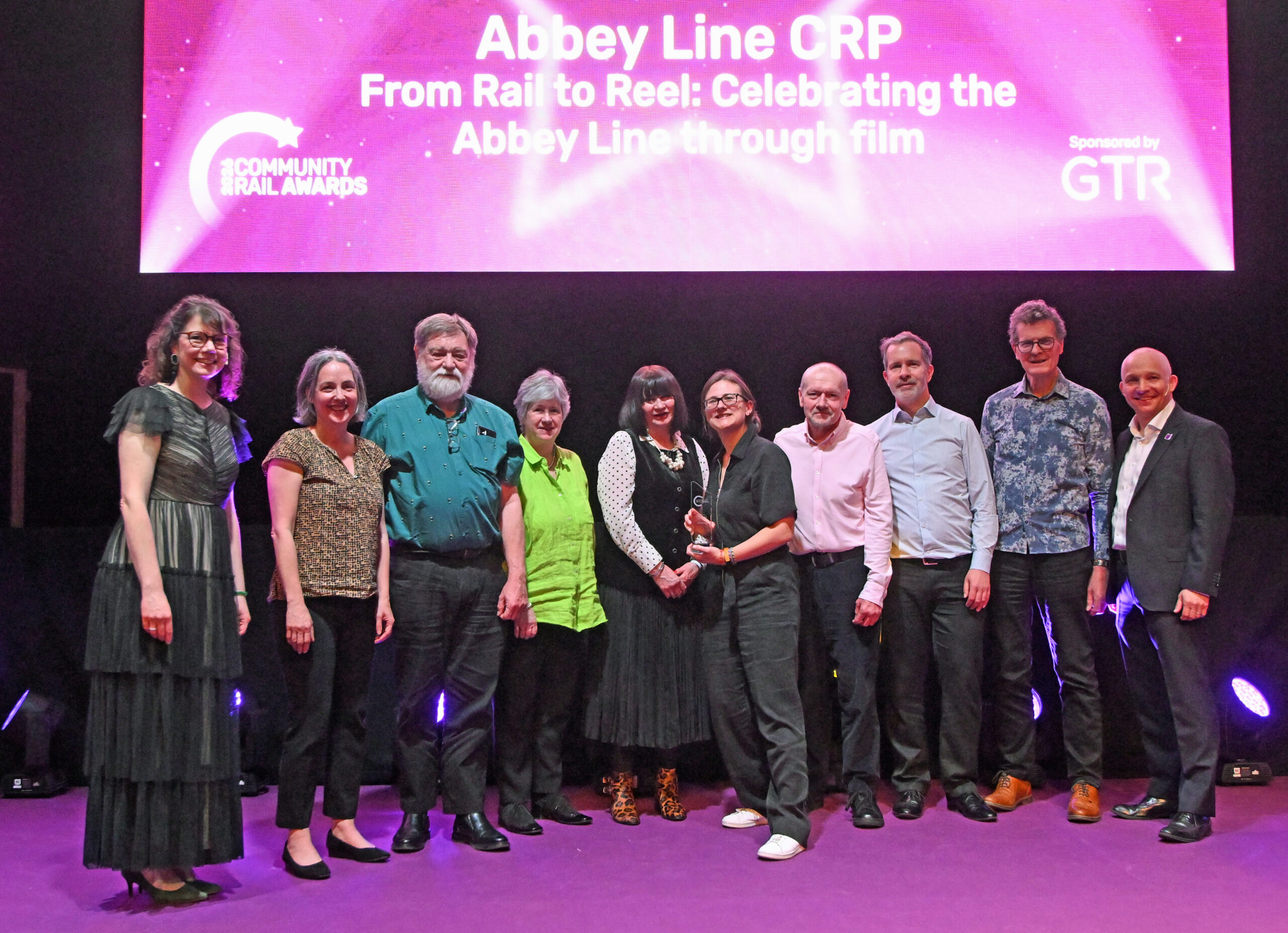 The Abbey Line Community Rail Partnership (CRP) won ‘Most Effective Communications Campaign’ at the 21st Community Rail Awards