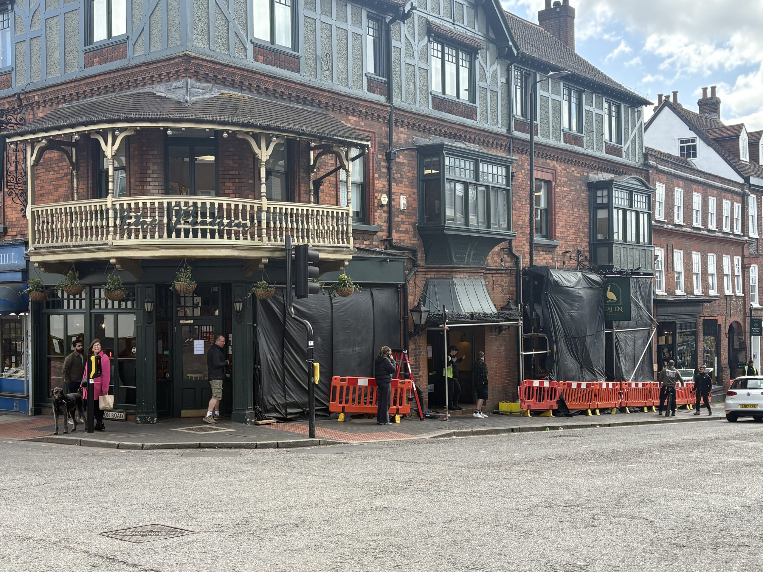 Filming at The Peahen