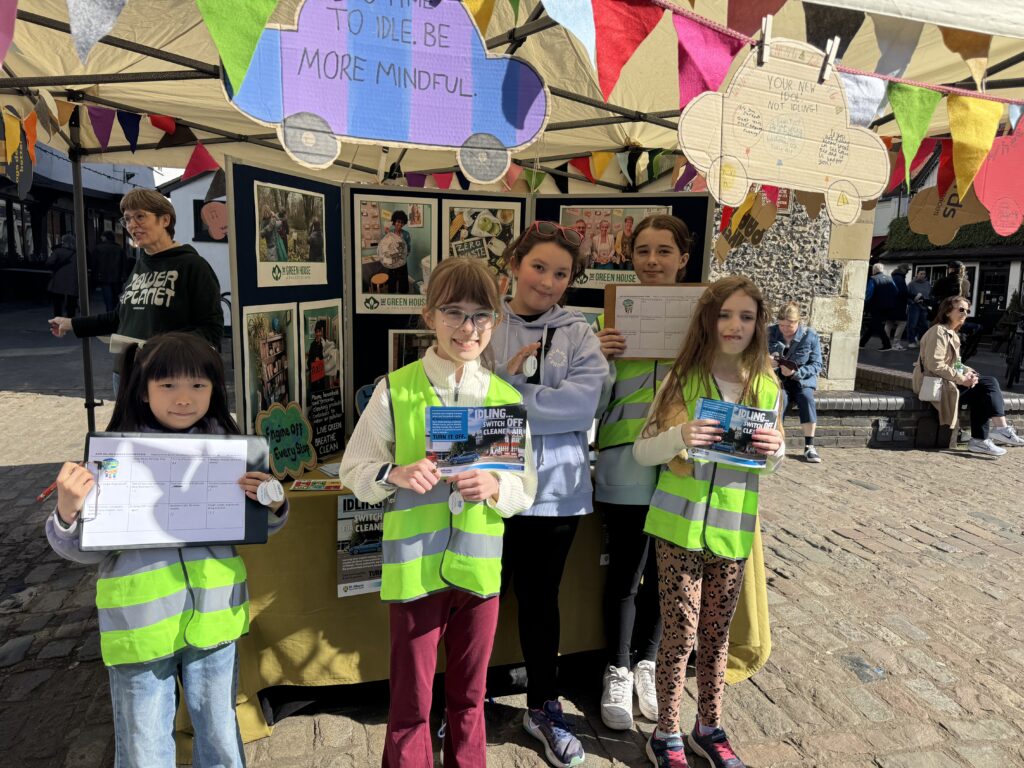 The Green House Climate Club stall outside the Clock Tower